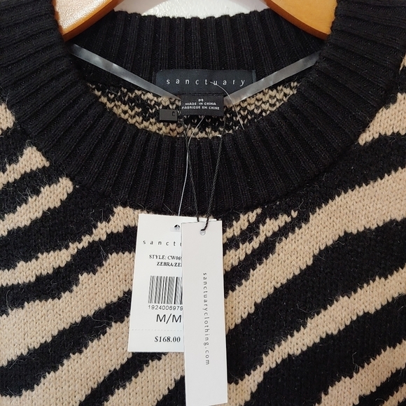 SANCTUARY zebra print long sleeves sweater - Picture 7 of 11